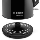 Bosch Home Wasserkocher DesignLine TWK3P423 schwarz, 1,7 Liter