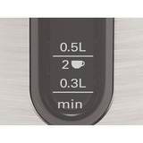 Bosch Home Wasserkocher DesignLine TWK4P440 edelstahl/schwarz, 1,7 Liter