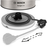 Bosch Home Wasserkocher DesignLine TWK4P440 edelstahl/schwarz, 1,7 Liter