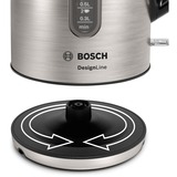Bosch Home Wasserkocher DesignLine TWK4P440 edelstahl/schwarz, 1,7 Liter