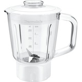 Bosch Mixeraufsatz MUZ45MX1, Glas weiß/transparent, 0,8 Liter, für Küchenmaschine MUM Serie 2, MUM Serie 4, MUM4, MUM5