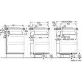 Bosch PKM845F11E Serie 6, Autarkes Kochfeld schwarz/edelstahl, mit integriertem Dunstabzug