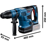 Bosch PRO Akku-Bohrhammer BITURBO GBH 18V-36 C Professional blau/schwarz, 2x Akku ProCORE18V 5,5Ah, Bluetooth Modul, im Koffer