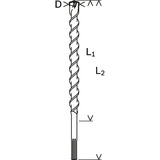 Bosch PRO SDS max-7 Hammerbohrer, Ø 20mm Arbeitslänge 1.200mm