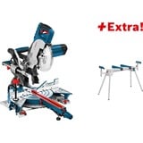Bosch Paneelsäge GCM 8SJL + Tisch GTA2600, Kapp- und Gehrungssäge blau/schwarz, 1.600 Watt