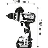 Bosch Professional Akku-Bohrschrauber GSR 18V-110 C Professional, 18Volt blau/schwarz, 2x Akku ProCORE18V 4,0Ah, L-BOXX