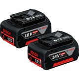 Bosch Starter-Set 18V (2x GBA 18V 5.0Ah + GAL 1880 CV Professional), Ladegerät schwarz, 2x Akku + Ladegerät, AMPShare Alliance