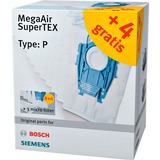 Bosch Staubsaugerbeutel BBZ123FP (12+3), Typ P 12 Stück + 3 Micro-Hygienefilter