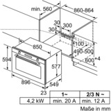 Bosch VBD5780S0 Serie | 6, Backofen schwarz/edelstahl