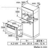 Bosch VBD5780S0 Serie | 6, Backofen schwarz/edelstahl