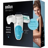 Braun Silk-épil 5-610 SensoSmart, Epiliergerät weiß/hellblau