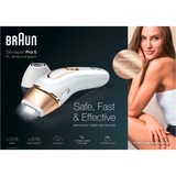Braun Silk-expert Pro 5 IPL PL5117, Haarentferner weiß/gold, inkl. Etui + Gillette Venus Swirl