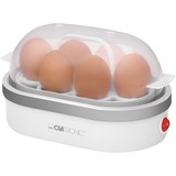 Clatronic Eierkocher EK 3497 weiß/silber, 400 Watt, für 6 Eier