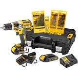 DeWALT Akku-Schlagbohrschrauber DCK795S2T, 18 Volt gelb/schwarz, 2x Li-Ionen Akku 1,5Ah, 71-tlg. Zubehör, in TSTAK Box