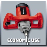 EINHELL Farb-Mörtelrührer TC-MX 1200 E, Rührwerk rot/schwarz, 1.200 Watt