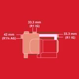 EINHELL Gartenpumpe GE-GP 1145 ECO rot/schwarz, 1.100 Watt