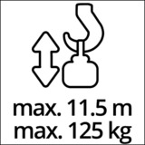 EINHELL Seilhebezug TC-EH 250, Seilwinde rot, 450 Watt
