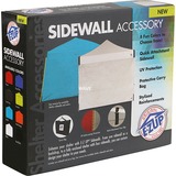 E-Z Up Seitenwand Straight leg, Black, Seitenteil schwarz, 3x3 Meter