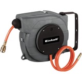 Einhell Druckluft-Schlauchaufroller (DLST 9+1), 9 Meter, Druckluftschlauch orange/grau, 1 Meter Anschlussschlauch