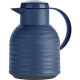 Emsa Isolierkanne Samba Wave, Quick Press-Verschluss dunkelblau, 1 Liter