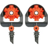 GARDENA 6-Flächen-Sprühdüse orange/grau, 2 Stück