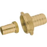 GARDENA Messing-Schlauchverschraubung 26,5mm (G 3/4"), Kupplung 3-teilig, für 13mm (1/2“)-Schläuche