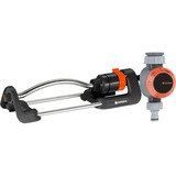 GARDENA Viereckregner Aqua S + Bewässerungsuhr grau/orange
