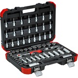 GEDORE Red Steckschlüssel-Satz 3/8", 59-teilig rot/schwarz, mit Umschalt-Knarre, SW 6mm - 24mm