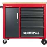 GEDORE Red Werkzeugwagen MECHANIC PLUS, mit 6 Schubladen rot/schwarz