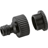 Kärcher Hahnanschluss G3/4" mit G1/2"-Reduzierstück, Hahnstück schwarz