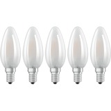 LEDVANCE OSRAM LED BASE CLASSIC B 40 4 W/2700K E14, LED-Lampe 5er-Pack, ersetzt 40 Watt