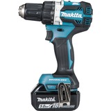 Makita Akku-Bohrschrauber DDF484RTJ, 18Volt blau/schwarz, 2x Li-Ionen Akku 5,0Ah, MAKPAC