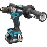 Makita Akku-Bohrschrauber DF001GD201 XGT, 40Volt blau/schwarz, 2x Li-Ionen Akku 2,5Ah, MAKPAC