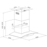 Respekta CH 0160 IXB, Dunstabzugshaube edelstahl