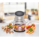 Rommelsbacher Zerkleinerer MZ 400  edelstahl/schwarz, 400 Watt, Glasbehälter 1 Liter
