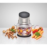 Rommelsbacher Zerkleinerer MZ 400  edelstahl/schwarz, 400 Watt, Glasbehälter 1 Liter