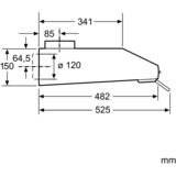 Siemens LU62LFA51 iQ100, Dunstabzugshaube edelstahl