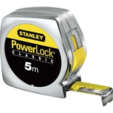 Stanley Bandmaß Powerlock, 5 Meter silber/gelb, Kunststoffgehäuse