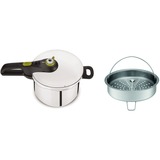 Tefal Schnellkochtopf Secure 5 Neo, P2530738 edelstahl/schwarz