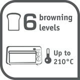 Tefal Toast-Ofen TL 6008, Toaster schwarz/silber, Retail