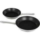 WMF Pfannen-Set Devil, 2-teilig edelstahl/anthrazit, 28cm + 24cm