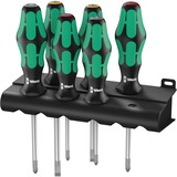 Wera 335/350/355/3 Schraubendrehersatz Kraftform Plus, lang schwarz/grün, Kraftform Plus, Lasertip