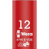 Wera VDE Zyklop-Steckschlüssel-Einsatz, 12mm, 3/8" rot/gelb, isoliert bis 1.000 Volt