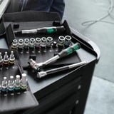 Wera Zyklop Hybrid Set, Knarre Hybrid-Knarre + Verlängerung, 1/2"