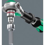 Wera Zyklop Speed Knarrensatz 8100 SA All-in, 1/4", 42-teilig, Werkzeug-Set schwarz/grün, mit schwenkbarem Kopf, mit Haltefunktion