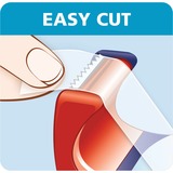 tesa Easy Cut Handabroller 10:19 rot/blau
