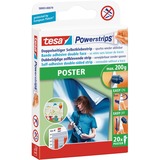 tesa Powerstrips Poster, Kleber weiß, 20 Stück