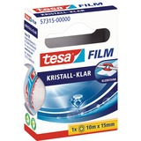 tesa kristall-klar, 1 Rolle, 15mm, Klebeband transparent, 10 Meter