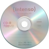 Intenso CD-R 700 MB, CD-Rohlinge 52fach, 25 Stück
