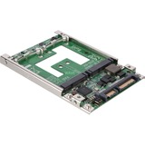 DeLOCK Konverter 2,5" SATA 22 Pin auf mSATA mit RAID, Adapter 